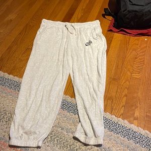 Nike white joggers